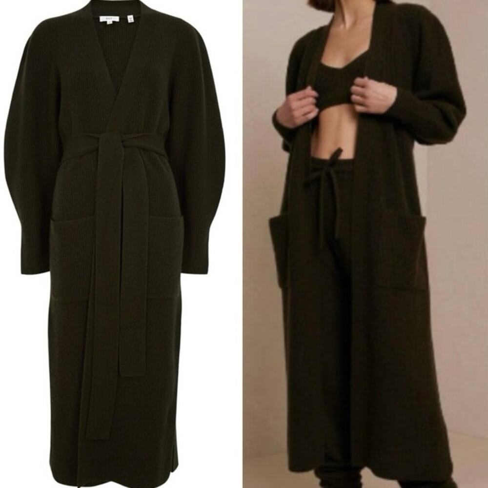 A.L.C. Nora Belted Cardigan in Olive